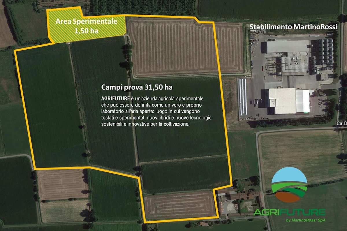 I test sono stati condotti in un'area di prova di 1,5 ettari nei campi prova dell'azienda agricola sperimentale Agrifuture